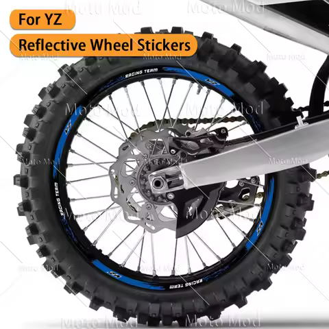 YZ Reflective Motorcycle Accessories Wheel Sticker Rim Decals Stripe Tape For YAMAHA YZ 125 125X 250
