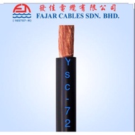 FAJAR WELDING CABLE 50MM (400AMP) PURE COPPER 100%  1METER