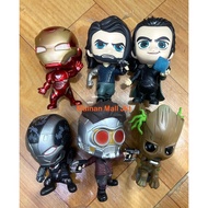 Action figure Cibi marvel avengers gurdian galaxy god of war loki starlord ironman THOR etc.