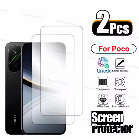 2PCS Tempered Glass For Xiaomi Poco F7 Screen Protector Xiaomi Poco F7 5G Full Glue Anti-Scratch Pro