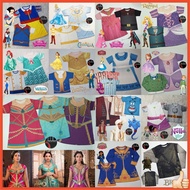 FULLPRINT T-shirt Dress Costume for Adults and Children Prince Princess White Rapunzel Tagled Aurora