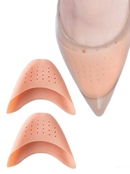 2入組素色鞋墊杏耐磨時尚配件適用於高跟鞋