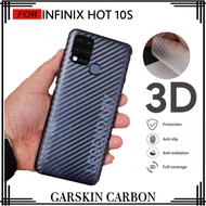 garskin infinix hot 10s skin handphone carbon