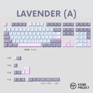 [READY STOCK] KEEBS LAVENDER PBT Doubleshot Cherry Profile Keebs Project Keycap Set for Mechanical K