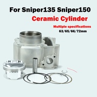 Ceramic Cylinder Block For Sniper135 Sniper150 Sniper 135 150 High Quality Cylinder 63/65/66/72mm
