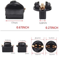 10pcs T10 Socket Dashboard Instrument Panel Socket T10 W5W 168 192 194 Twist Lock Wedge Bases Lamp D
