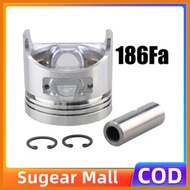 ✧ Assembly Assy Piston 186FA Aircooled Diesel Engine Yamma, Kingstone, Yamada 10HP 12HP