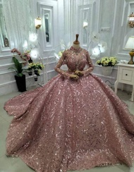 wps collection - gaun pengantin premium- gaun pengantin full payrt - gaun pengantin skuin -gaun peng