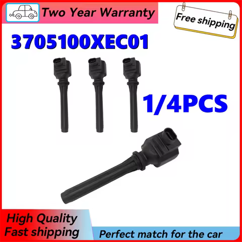 1/4PCS 3705100XEC01 Ignition Coils For Great Wall HAVAL H6 H9 2.0 Gasoline Turbo Engine 3705100XEC15