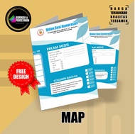 CUSTOM MAP REKAM MEDIS / MAP SEKOLAH / MAP PUSKESMAS / MAP KLINK / MAP PUSKESMAS UKURAN A4 / F4
