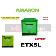 AMARON BATTERY / BATERYA ETX5L ORIGINAL (YB5L MF / GM5Z-3B)