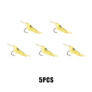 10Pcs Udang Casting Soft Lure Umpan Pancing Udang Tiruan (4cm) Sudah Terpasang Hook Kail