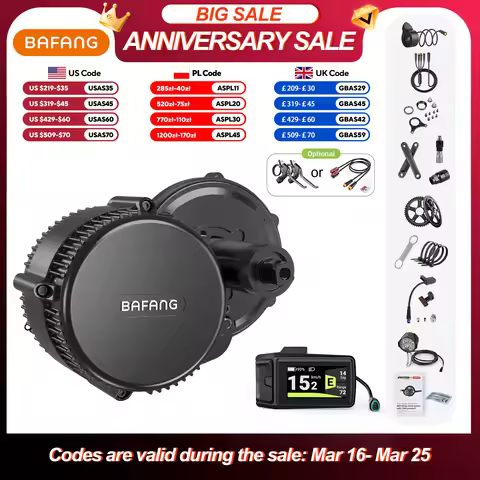 Bafang 750W 48V Motor Kit Complete Set Electric Bike Middle Drive 8fun BBS02 BBS02B eBike Conversion