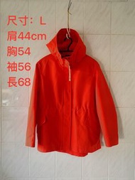 <25春天市集>降價出清！全新Uniqlo緋紅色系立領防風保暖連帽外套