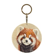 EMJOUR 雙面刺繡吊飾 -紅熊貓 | 仿真刺繡