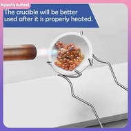 [Beautyoufeel] 25.5CM Stainless Steel Crucible Tong Crucible Clamp Crucible Pliers White Gold Bowl M