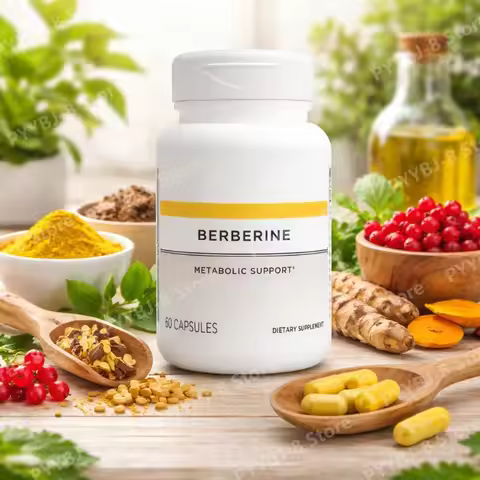 Berberine Capsule Support Metabolic Health & Cellular Energy Dairy-Free & Gluten-Free 60 Count (60 S