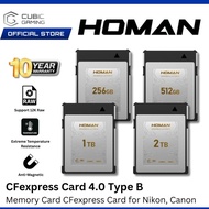HOMAN CFEXPRESS CARD TYPE-B 4.0 / CFEXPRESS CARD TYPE-B 4.0 PRO MEMORY CARD FOR NIKON, CANON