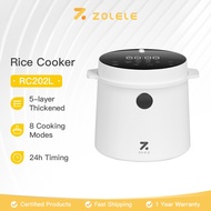 ZOLELE RC202L Low Sugar Rice Cooker Smart Screen Display Non-Stick Rice Cooker 2L with 8 Menus Periu