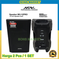SPEAKER PASIF MPV MV-12PRO 12 Inch 12in ORIGINAL 2 Pcs FULL RAM 12inch 1 SET