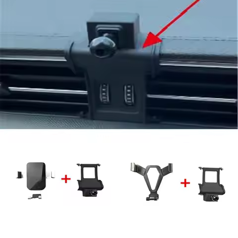 1Lot ABS Plastic For 2019-2023 Audi A6 C8 Special Car Phone Holder Fixed Bracket Stand Mobile Gravit