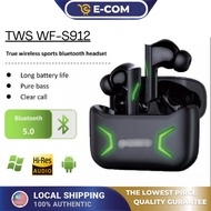 ECOM WF-S912 Bluetooth Earphone Wireless Earbuds TWS Sport Headset Stereo Wireless 5.0 Headphones In