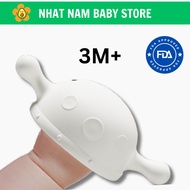 HEORSHE premium Silicone gum teether for babies from 3M with premium gum cleaning box