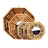 Concave Mirror Beast Convex Mirror Gossip Tiger Head Peach Wood Carved 2.5 Gossip Mirror Gossip Goss