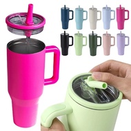 1200ml Flip Straw Tumbler Tumbler Tahan Sejuk Thermos with Handle  Tumblr Cold Water Bottle Stainles