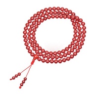 【正佳珠寶】帝王硃砂 8mm 108顆迴文避邪轉運珠 硃砂念珠佛珠