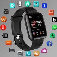 116plus Smart Watch Men Women Fitness Tracker Bracelet Sports Sleep Heart Rate Blood Pressure Blueto