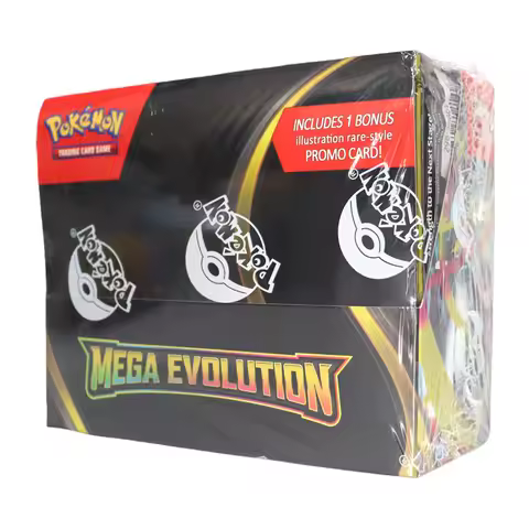 360Pcs English version Pokémon TCG: Mega Evolution Booster Box Pokemon trade card 36 Pack Box Powerf