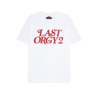 2025 New Style LAST ORGY 2 GDC Letter Print Top White T-Shirt 100% Cotton