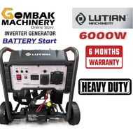 LUTIAN 6500Watt/6.5KW Inverter Petrol Generator with Battery Button Start LT8000IE - Heavy Duty - 6 