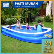 【READY STOCK】Inflatable Swimming pool kids Kolam Mandi Besar Murah Big Size Kolam Renang Kolam Mandi