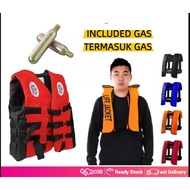 Manual/Automatic Inflatable Life Jacket with 33g Inflation Gas, Water Safety Life Vest