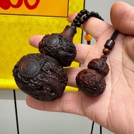 Le Date Wood Dragon Gourd Pendant Small Gourd Double Dragon Gourd Pendant Panlong Ruyi Gourd Handle 