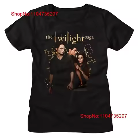 Twilight Movie Saga Women's T Shirt EDWARD JACOB BELLA New Black Cotton SM 2XL vintage Washed Soft f