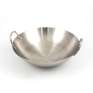 Vavinci Stainless Steel Wok 40 cm Thick Wok Frying Pan