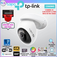 TP-Link Tapo C560WS Wireless Outdoor 4K CCTV Pan Tilt AI Home Network Security WiFi Camera