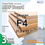 MDF F4 - MDF 3mm Size F4