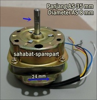 DINAMO KIPAS AIR COOLER AS 8 MM PANJANG AS 35 MM BODI KUNING