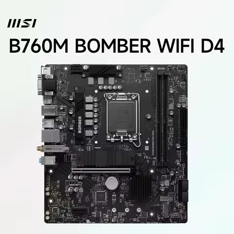 64GB LGA 1700 Motherboard M.2 Gen4×4 PCIe 4.0 MSI B760M BOMBER WIFI DDR4 MotherBoard Diy Gaming Comp