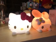 100%全新Hello Kitty &amp; My melody 小夜燈（未開盒）
