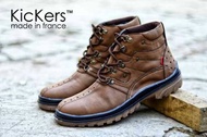 Sepatu Kickers Boots Pria Safety Monster Brown
