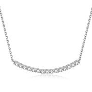 JewelryPalace Moissanite D Color Total 0.9ct 925 Sterling Silver Necklace for woman Luxury Choker Ne
