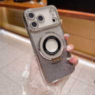🇹🇭NEW🔥ส่งออก24ชม.🔥เคส ไอโฟน 17 เคสเพชร Magsafe กากเพชรหรูหราสำหรับ iPhone17 16 15 14 13 12 11 Pro Ma