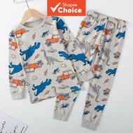 Boys Cotton Pajama Set 2 Piece Home Wear Long Johns Underwear Sleepwear for Kids Spring Summer
