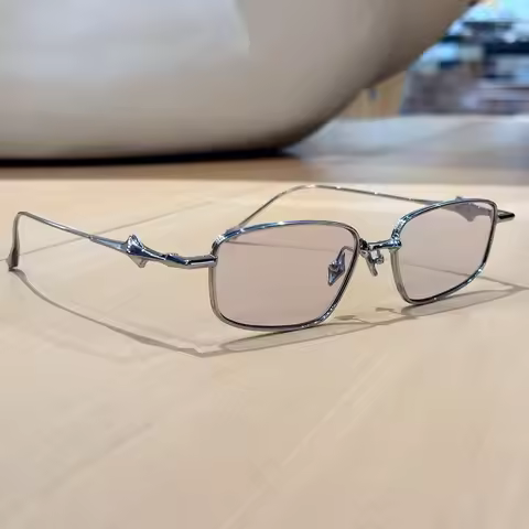 High End Luxury GM Eyeglasses Rectangle Frame Custom Lenses Anti-Glare Sun Glasses Frames Outdoor Ti