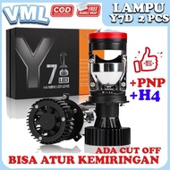 H4 Led Car Motorcycle Mini Projector Y7D Super Bright 0W